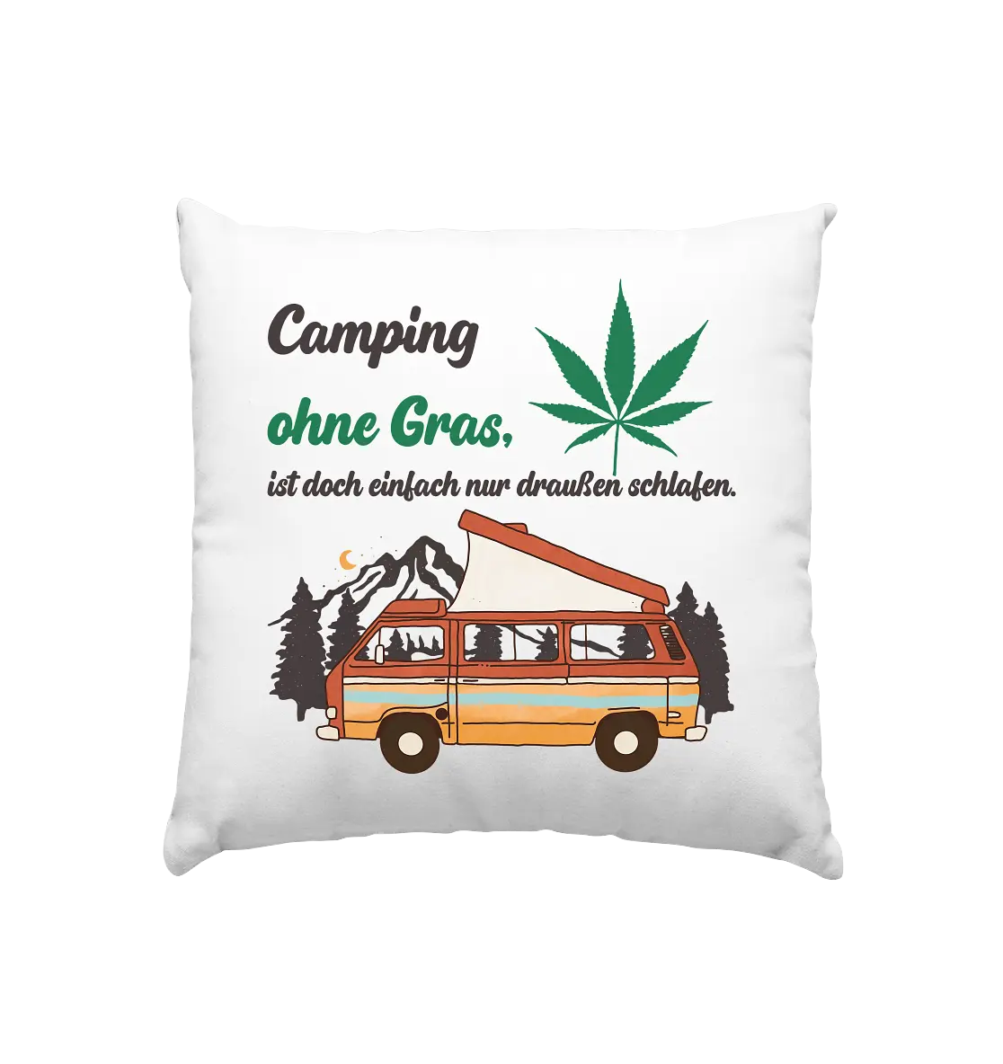 CBD Hexe Kissen - "Camping" - Kissen 40x40cm CBD Hexe Onlinehandel