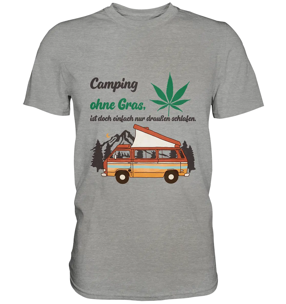 CBD Hexe T-Shirt "Camping" - Premium Shirt CBD Hexe Onlinehandel