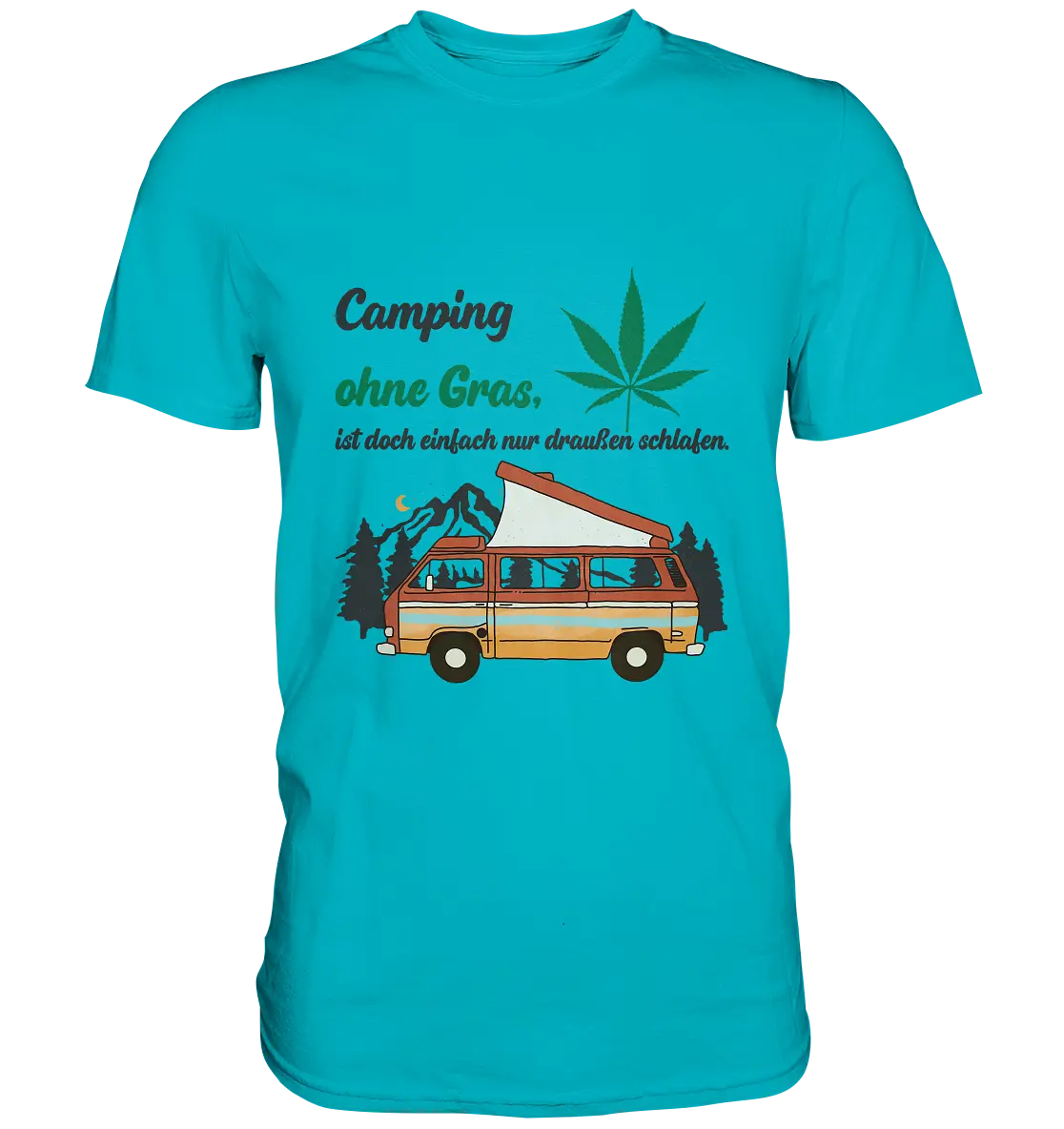 CBD Hexe T-Shirt "Camping" - Premium Shirt CBD Hexe Onlinehandel