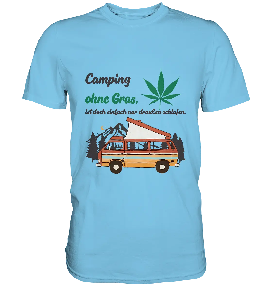 CBD Hexe T-Shirt "Camping" - Premium Shirt CBD Hexe Onlinehandel