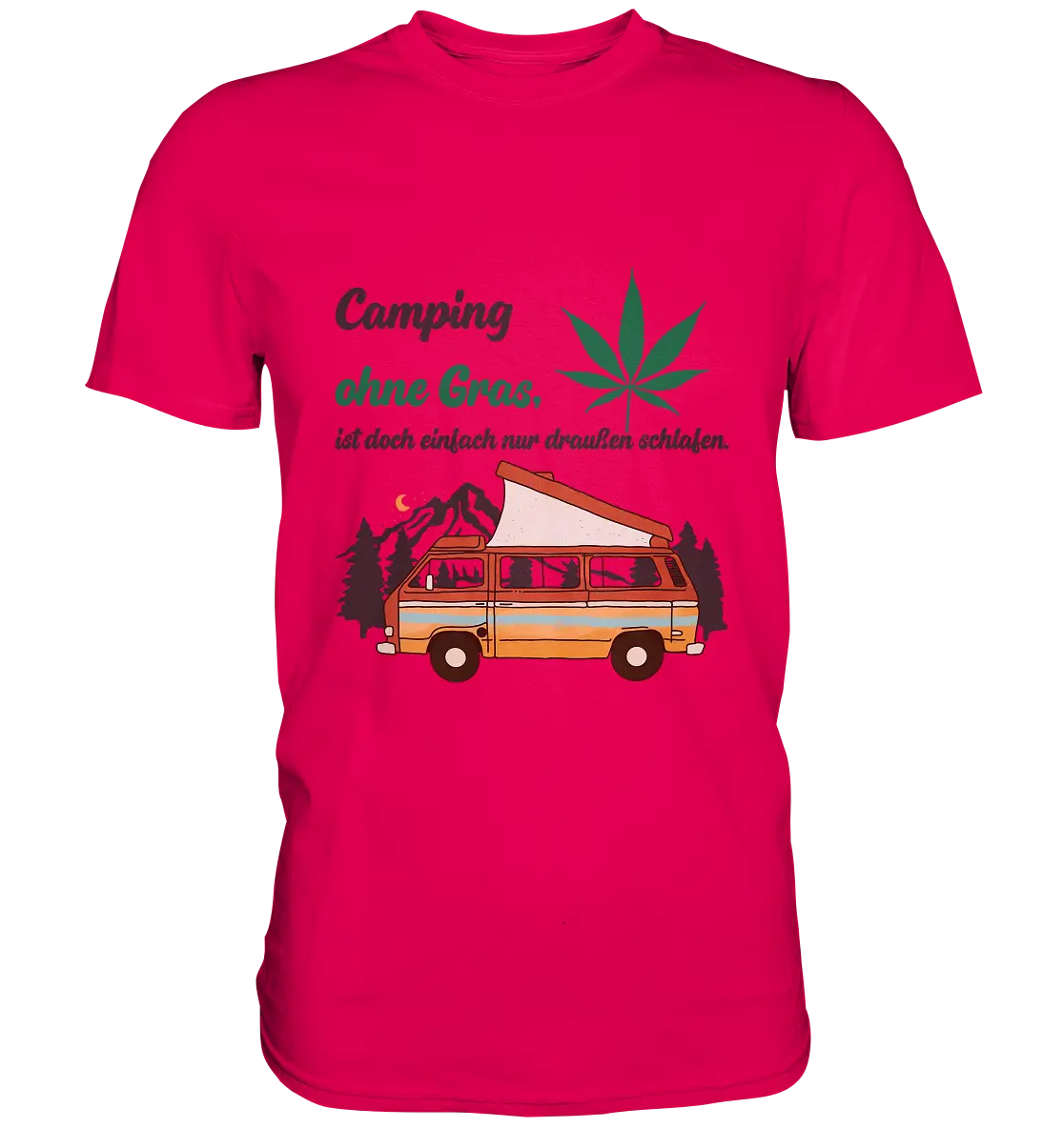 CBD Hexe T-Shirt "Camping" - Premium Shirt CBD Hexe Onlinehandel