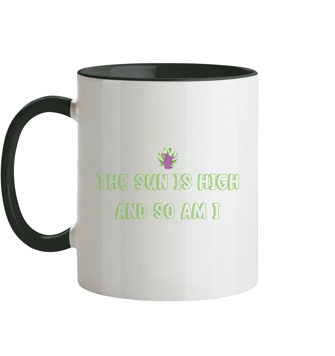 CBD Hexe Tasse "The Sun is high" - Tasse zweifarbig CBD Hexe Onlinehandel