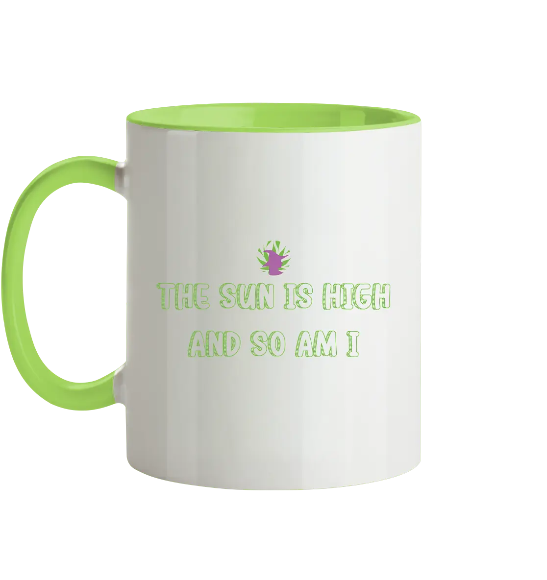 CBD Hexe Tasse "The Sun is high" - Tasse zweifarbig CBD Hexe Onlinehandel