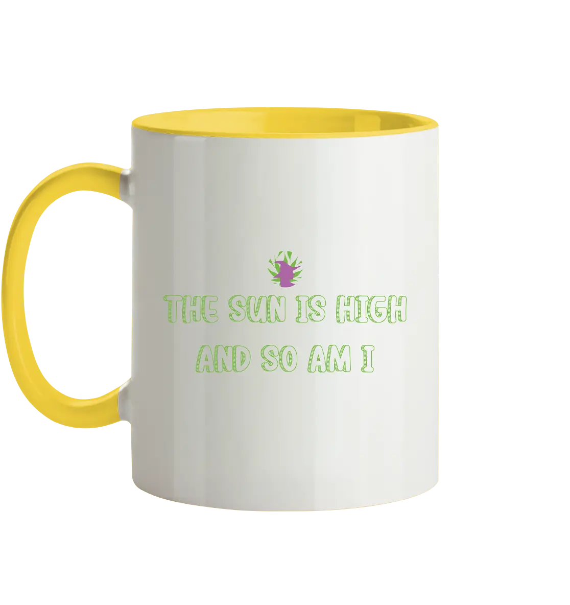 CBD Hexe Tasse "The Sun is high" - Tasse zweifarbig CBD Hexe Onlinehandel