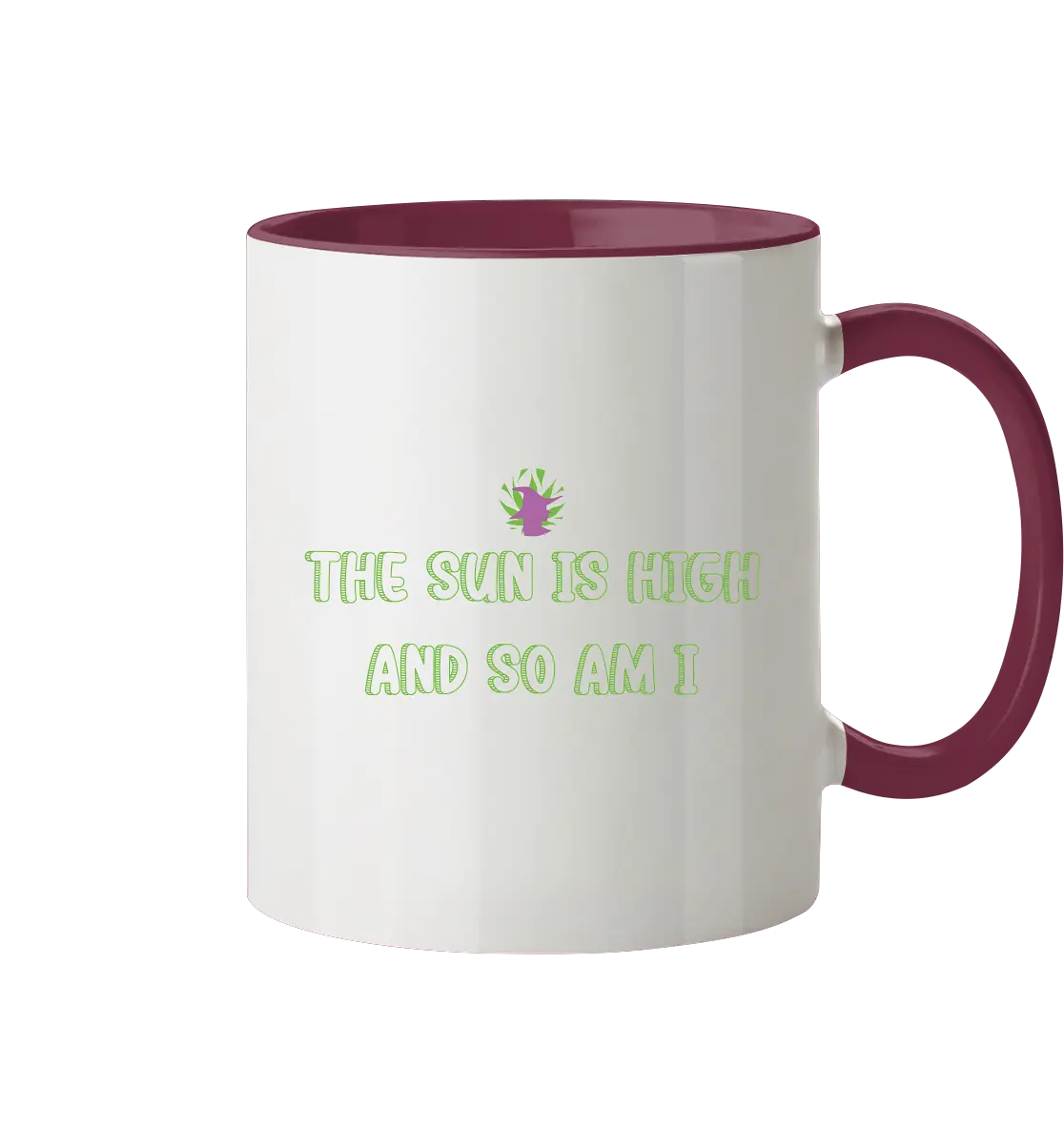 CBD Hexe Tasse "The Sun is high" - Tasse zweifarbig CBD Hexe Onlinehandel