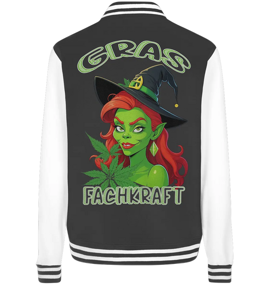 Gras Fachkraft Mrs. Grinch - College Jacket CBD Hexe Onlinehandel