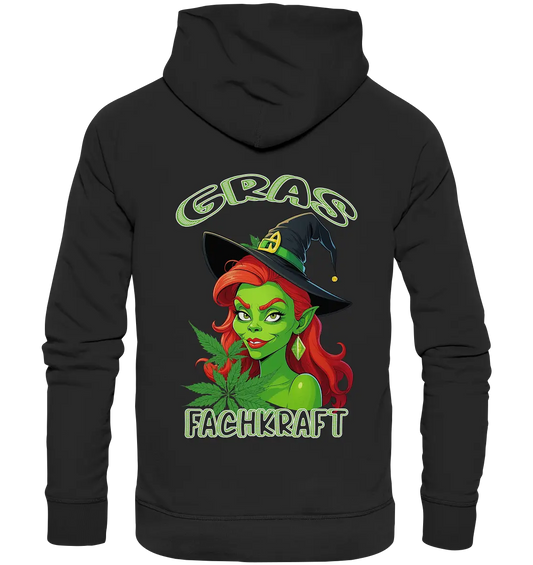 Gras Fachkraft Mrs. Grinch - Premium Unisex Hoodie CBD Hexe Onlinehandel