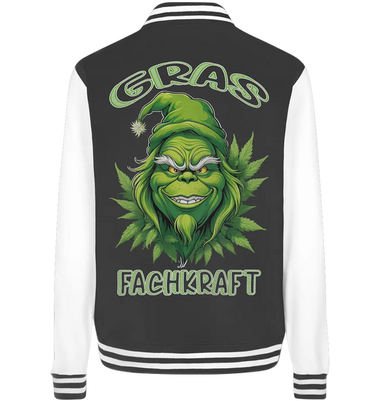 Gras Fachkraft "Grinch" - College Jacket CBD Hexe Onlinehandel