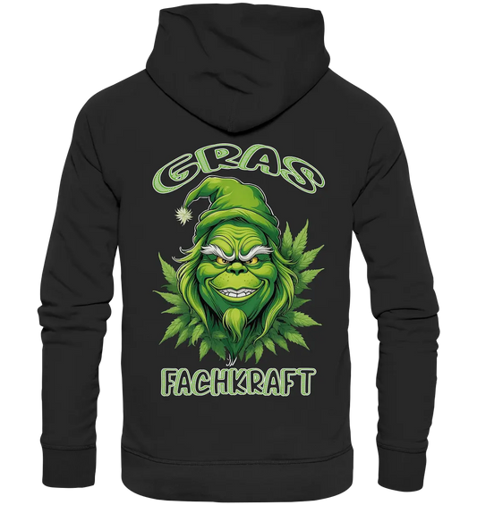 Gras Fachkraft "Grinch" - Premium Unisex Hoodie CBD Hexe Onlinehandel