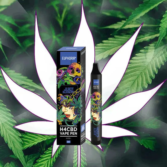 H4CBD Vape Pen Juicy Blueberry - 50% H4CBD - 2ml - 600 Züge