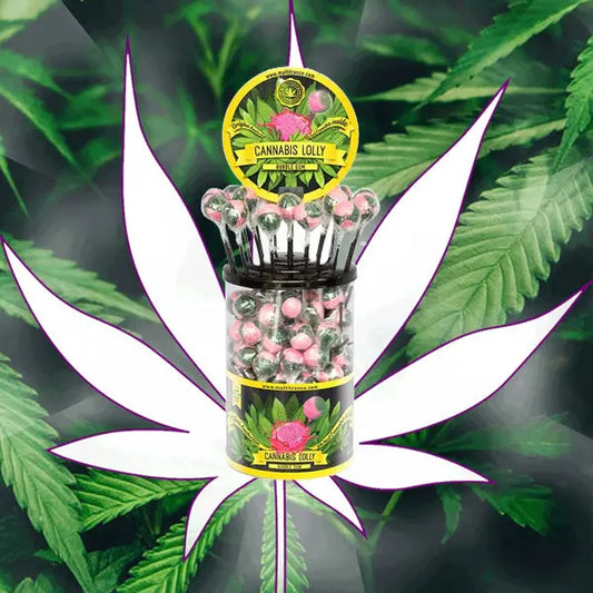 Neu! Cannabis Lolly - Bubble Gum mit Hanföl - CBD Hexe Onlinehandel