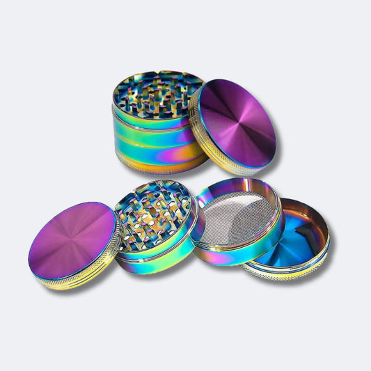 Rainbow Metall 4 Part Grinder - 40mm CBD Hexe Onlinehandel